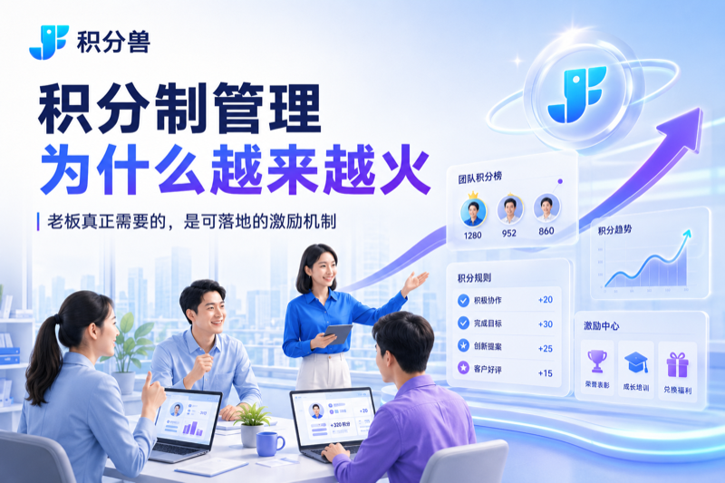 积分制管理系统如何让数据真正产生价值？